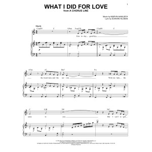 What I Did For Love